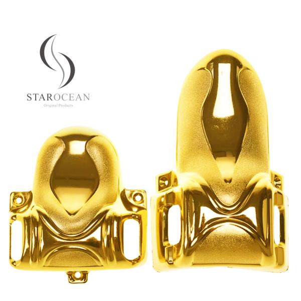 Buy cheap Customized Gold PP Electroplated Coffin Corner Funeral Hardware Decoration 5#G from wholesalers