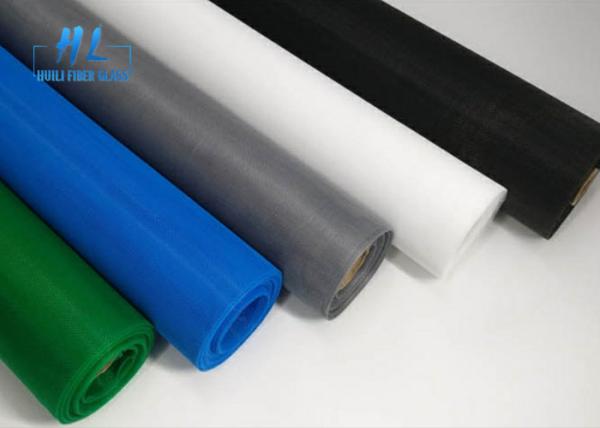 Durable UV Resistant Fiberglass Insect Screen Coated Polyester Fabric 0.8m-2.5m