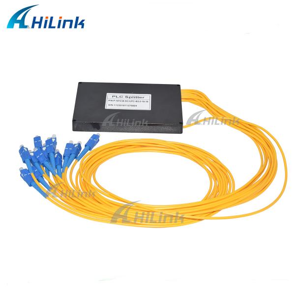 Buy cheap 1X12 Single Mode PLC Optical Splitter ABS Box 3mm Cable SC/UPC Connectors from wholesalers