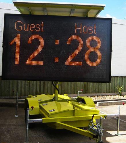 Buy cheap P16 Two Amber Portable Variable Message Sign Viewing Angle 30°/30° from wholesalers