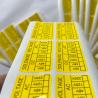 Buy cheap Synthetic Paper Vinyl Tamper Seal Stickers Custom Printing Die Cut Label Sticker from wholesalers