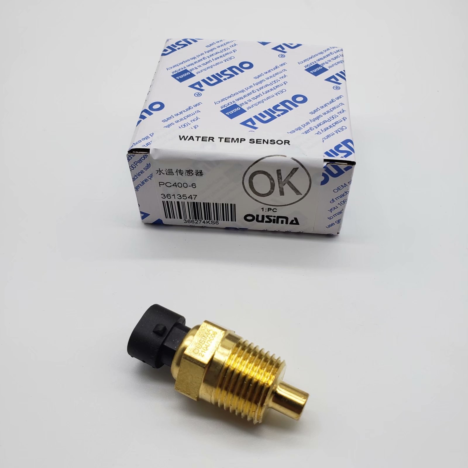 OUSIMA Coolant Temperature Sensor 3613547 For Cummins PC400-6