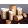 Buy cheap Customised Food Grade Natural Brown Kraft Label Plain Cradboard Paper Tube from wholesalers