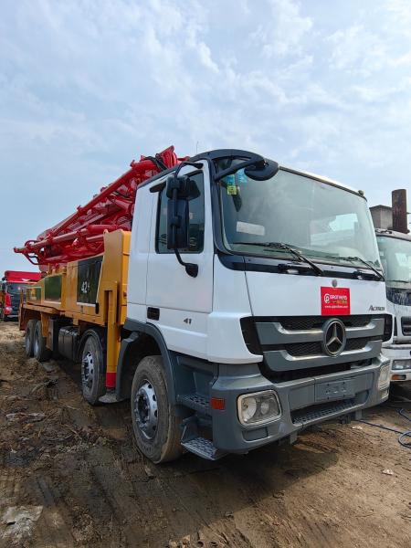 Buy cheap Ready Mix 14150*2500*3950 Concrete Pump Truck 38m 42m 46m 49m 56m Truck Mounted Pump from wholesalers