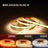 Buy cheap COB LED Strip Light IP20 8mm Width 12V24V 320leds 3000K4000K6500K for Kitchen Living Room from wholesalers