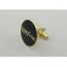 Buy cheap Black Sarfvik Golf Deluxe Stamped Cufflinks With 3d Photo Synthetic Enamel from wholesalers