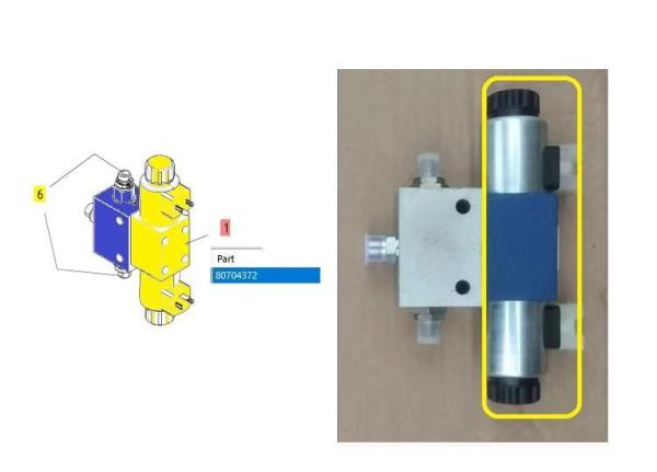 Buy cheap 80704372 Screed Leveling Cylinder Solenoid Valve Rexroth R900561286 for Volvo-Abg Series High Quality road construction from wholesalers