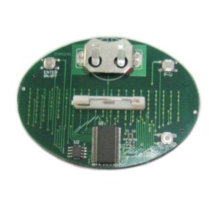 Oval LED scrolling name badge