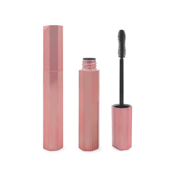 Buy cheap Octagonal Pink Empty Plastic Mascara Tube Silk Print 15g from wholesalers