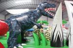 Dinosaur Themed Inflatable Fun City , Commercial Kids Inflatable Jumper
