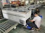 Supermarket Horizontal Frozen Food Island Display Freezer