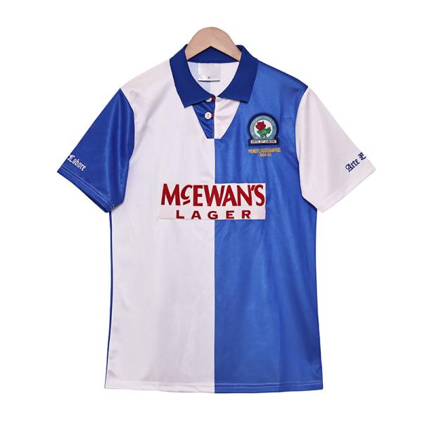 Buy cheap Blackburn Rovers 94-95 Home Retro Football Jerseys Team Classic Moisture Wicking from wholesalers