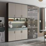 restaurant glass door wine cabinet storage cabinet for living room
