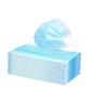 Buy cheap 3 Ply Disposable Face Mask , Antibacterial Full Earloop Medical Grade Face Mask from wholesalers