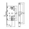 Buy cheap Entrance Door Europe Security Rim Lock / Security Fire Lock Body ISO9001 from wholesalers