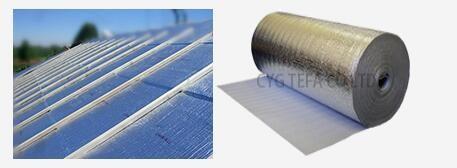 Waterproof Construction Heat Insulation Foam Aluminium Foil Roof Material 1-1.8m