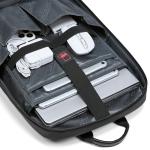 Polyester Black Anti Theft Waterproof Travel Laptop Backpack 20Litre
