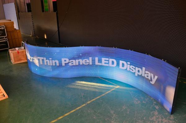 Slim Fixed Installation 360 Curved Led Display Adervertising Panel For Concert
