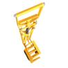 Buy cheap Aluminum Handheld Portable Trailer Anti Theft Devices Yellow Color from wholesalers