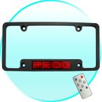 USA LED Car License Plate Holder LED scroll display - Personalize Your Ride Red