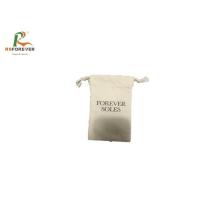 Buy cheap Small Canvas Drawstring Cotton Canvas Bags Embroidering Printed For Jewelry product