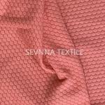 Embossed Print Yoga Wear Moisture Wicking Fabric Cylinder Pattern