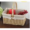 Buy cheap Handmade Natural Willow Wicker Picnic Basket Cheap Lunch Bags Hot sale products Outdoor Lunch Basket from wholesalers
