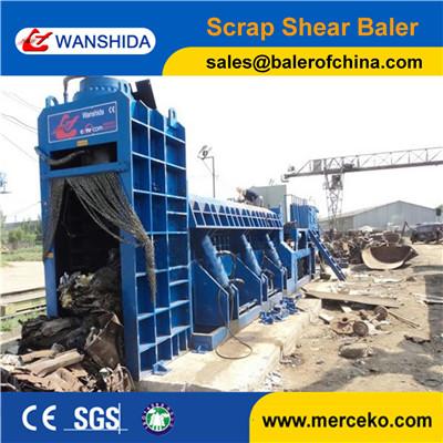 Buy cheap Electric Motor Drive Scrap Car Logger Baler to shred and press waste Steel plate sgs australia from wholesalers