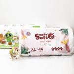 Manufacture Eco-biodegradable 100% bamboo fiber disposable baby nature nappies