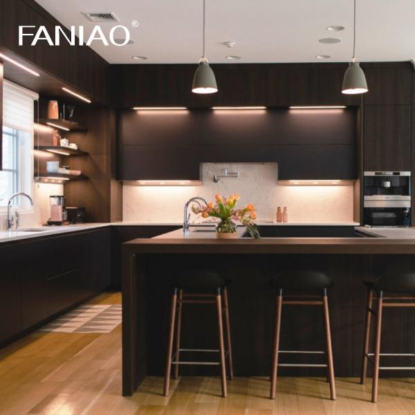Buy cheap Custom Design Kitchen Cabinet Quartz Top Solid Wood Kitchen Cabinet from wholesalers