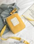 Korean version of ins fashion wild hit color canvas Messenger bag small fresh