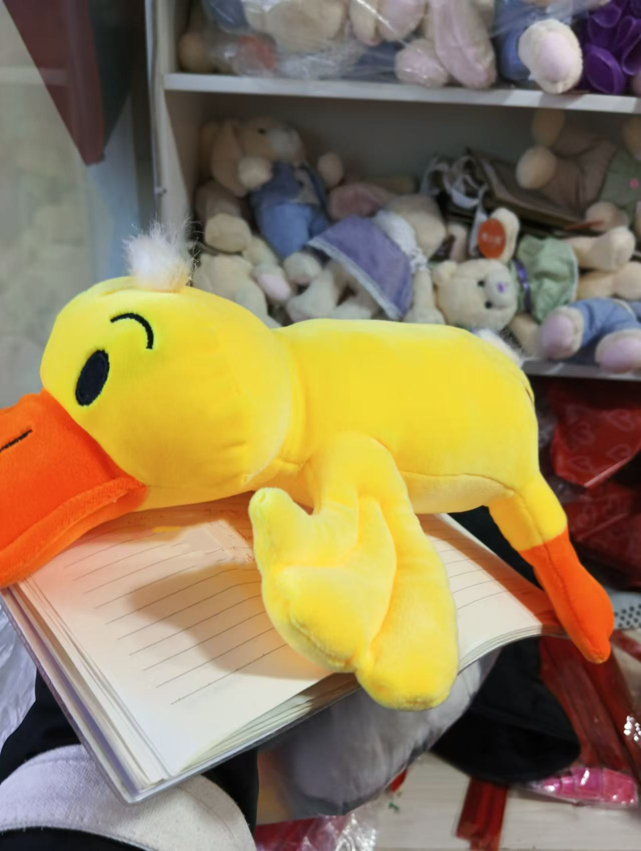 Plush toy stuffed toy small yellow duck soft Christmas holiday gift animal cartoon cute styling toy