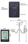 Temperature Monitoring Wireless WIFI Transmission of Outdoor Weather Station