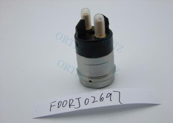 Buy cheap F00RJ02697 BOSCH Diesel Solenoid Valve Cylindrical Shape High Accuracy Silver from wholesalers