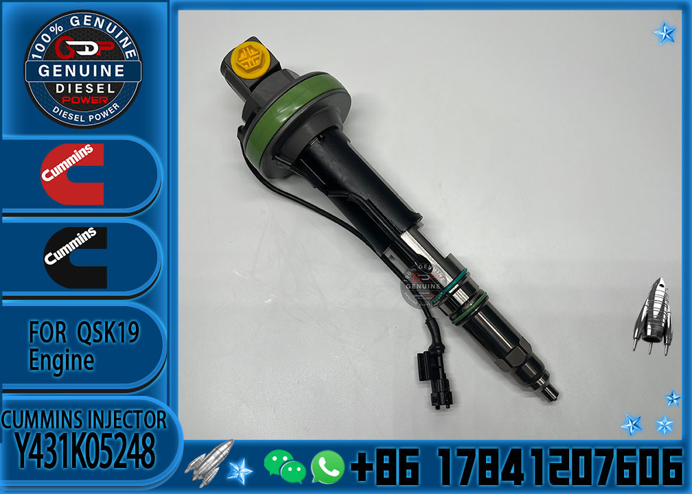Diesel Common Rail Diesel Fuel Injector 4964172 Y431K05248 For Cummins QSK19 QSK38 QSK60