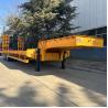Buy cheap CIMC 3 Axle Low Bed Truck 60 Ton Low Loader Semi Trailer for Sale from wholesalers