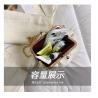 Buy cheap 2024 NEW RETRO FAIRY SOLID COLOR SMALL BAG WHITE HAND PEARL BAG WOMEN'S NET YARN INS SIMPLE CROSSBODY BAG from wholesalers