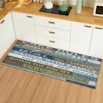 Wood Grain Absorbent Door Mat 40*120cm 60*180cm Bedroom Floor Carpets