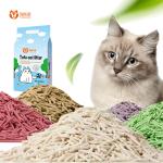 ODM Natural Tofu Clumping Cat Litter Cornstarch Low Dust Cat Litter