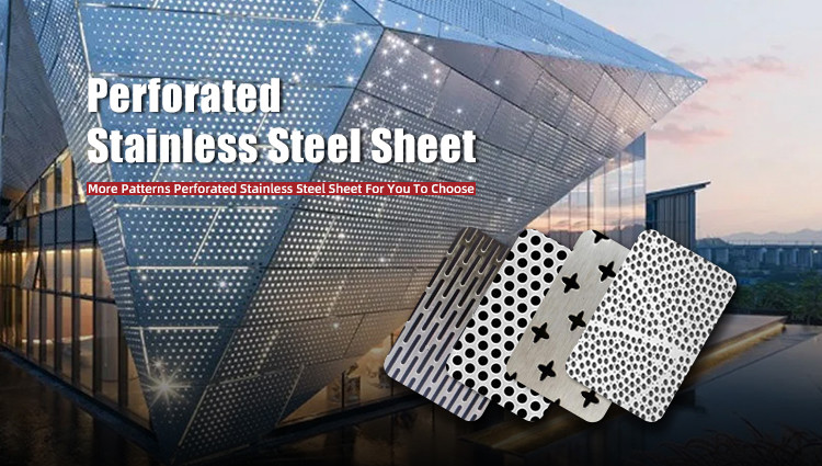 Customized Perforated Stainless Steel Sheet With Cloverleaf Pattern