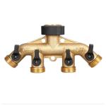 Brass Garden Hose Quick Connector 3/4 Inch GHT Male and Female Water Hose
