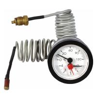 Buy cheap 52mm 4 Bar Pressure Temperature Gauges Brass Thread Bimetallic Coil Thermometer product