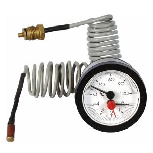 Wholesale 52mm 4 Bar Pressure Temperature Gauges Brass Thread Bimetallic Coil Thermometer from china suppliers