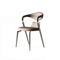 Buy cheap Leather Upholstery Dining Chairs With Metal Legs Upholster Dining Chairs product