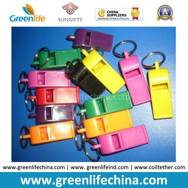 Buy cheap Muti-Colors Good Quality Plastic Promo Whistle Gifts w/Split Key Ring from wholesalers