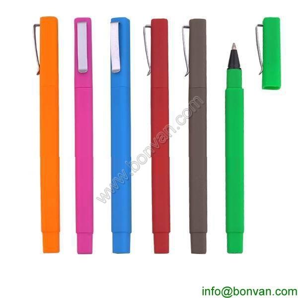 Buy cheap promotional logo brand hotel ball pen,square rubber hotel pen from wholesalers