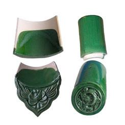 Buy cheap Traditional Temple Pavilion Villa Concrete Ceramic Glazed Roof Tiles Chinese Style from wholesalers