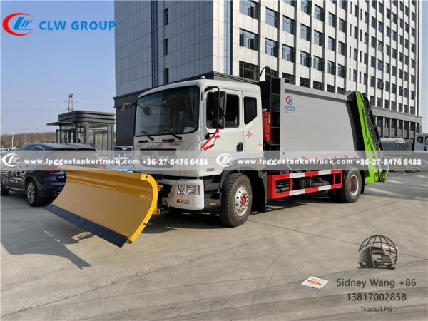 Buy cheap Dongfeng 12000 Liters Garbage Compactor Truck With Snow Shovel from wholesalers