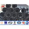 Buy cheap Single Circuit GR50 Steel Utility Pole AWS D1.1 Hot Dip Galvanized 220kV from wholesalers