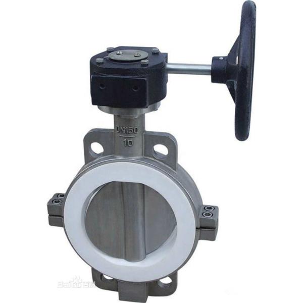 Buy cheap Ductile Iron DI WCB SS304 Stainless Steel Ptfe Split Body Butterfly Valve Wafer Lug Wormgear PN10 16 Handle from wholesalers